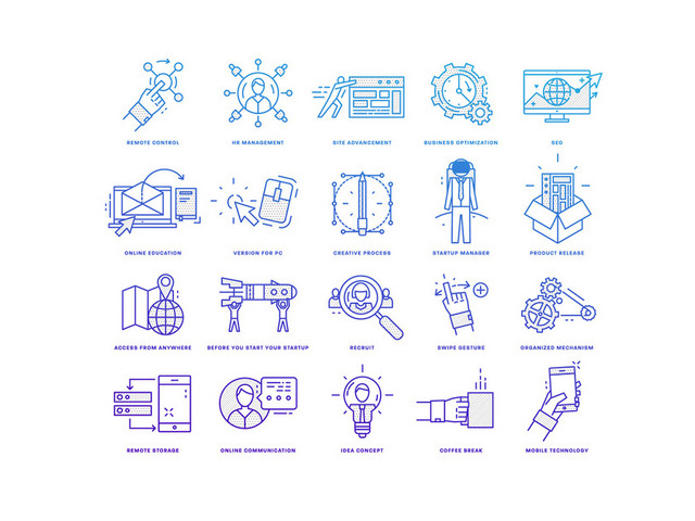 ICON手机工作人物UI图标素材