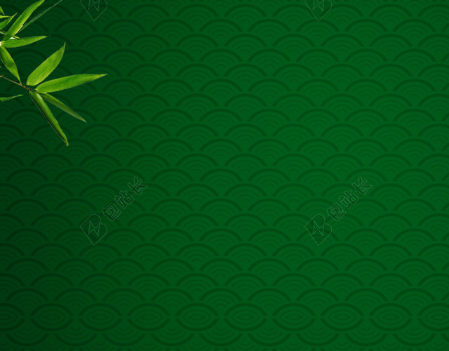 中国风古风简约绿色端午节海报背景