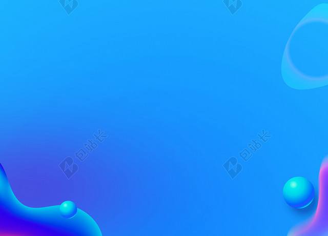 清新简约蓝色家政海报背景