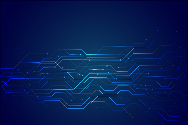 科技背景几何线条科技线条人工智能科技5G商务背景蓝色线条背景