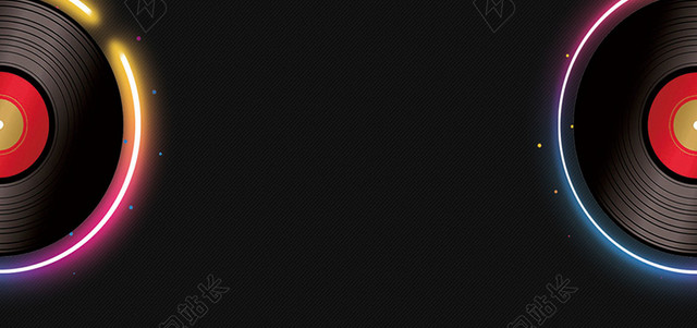 简约黑色光盘高档名片背景