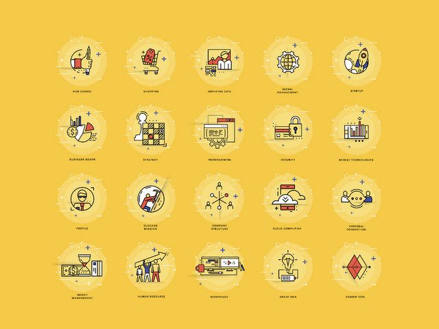 UI图标ICON商务图标素材