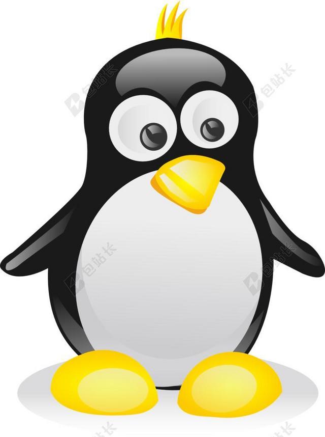 企鹅 鸟 LINUX 吉祥物 朋克 无尾礼服 UNIX