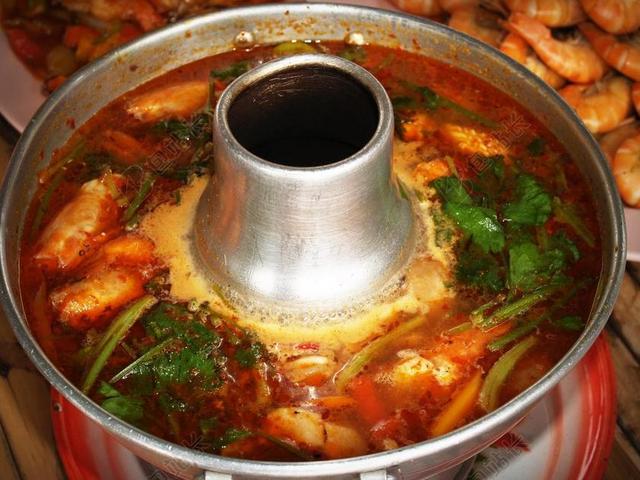 餐饮时尚酸甜可口的泰国汤背景图片