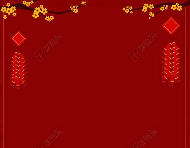 红色喜庆中国风主题背景素材