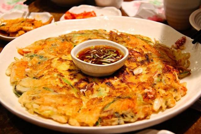 美味 朝鲜语 食品 泡菜 煎饼 晚餐 热 辣 辣椒 咖喱