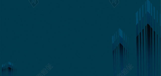 高档深蓝色建筑商务名片背景