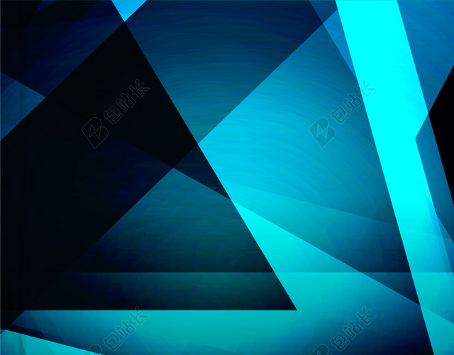 蓝色抽象几何书籍封面背景