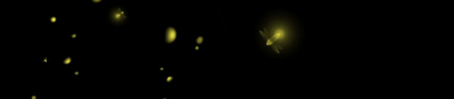 萤火虫简约黄色光效素材