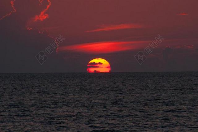 金色自然景色金色的夕阳背景图片