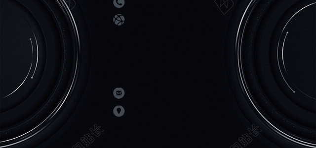 简约黑色相机纹元素摄影师名片背景
