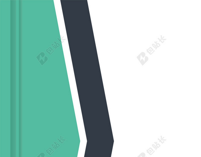 小清新简约绿色书籍封面背景