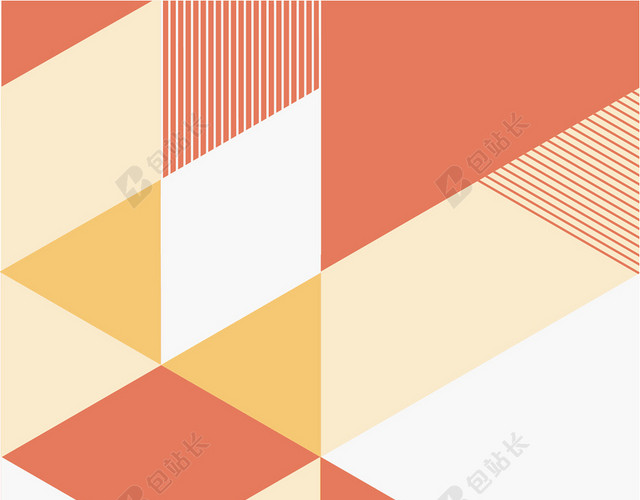 小清新黄色几何图案书籍封面背景