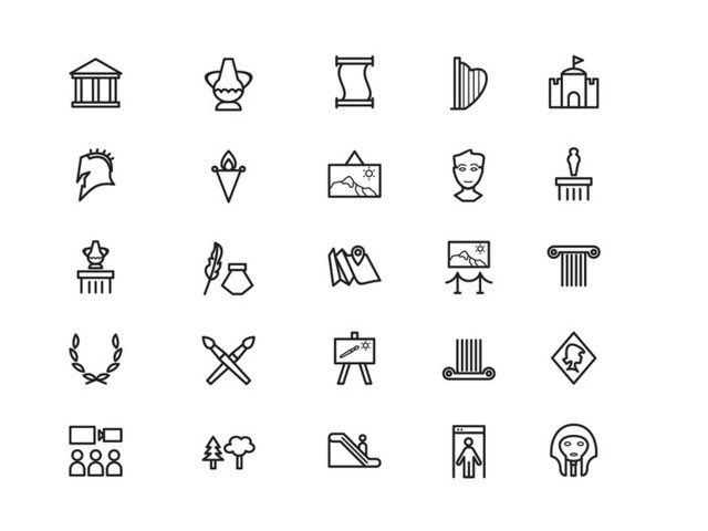 UI矢量绘画工具图标素材