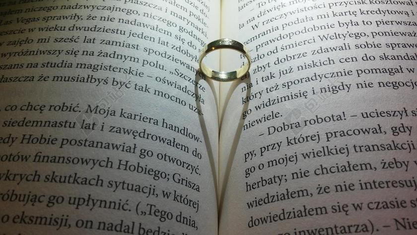 摄影唯美戒指心形背景图片