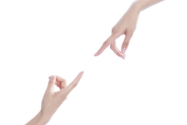 人物手势对指图PNG素材