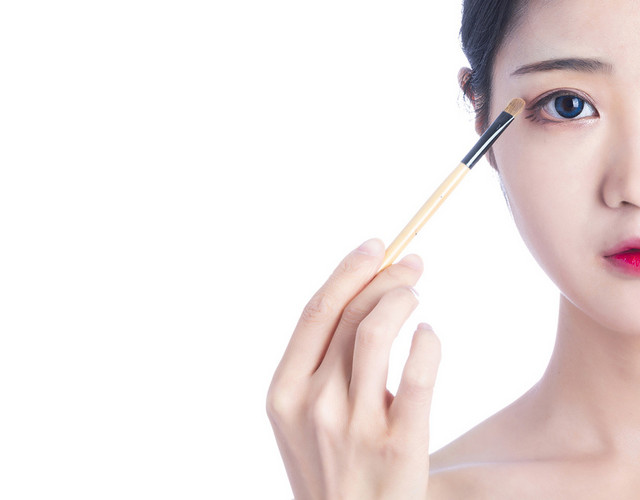 美容人物美女画眉PNG素材