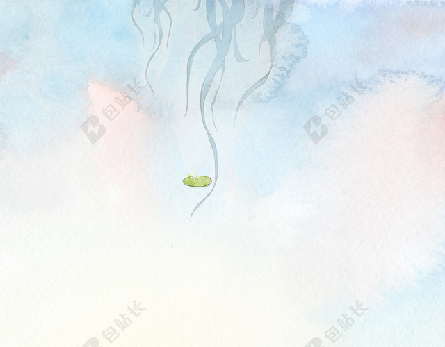 大暑小暑24节气海报背景