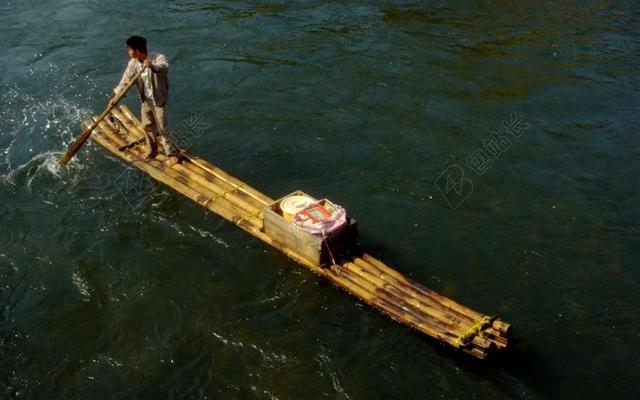 交通 中国 竹 浮动 水 河