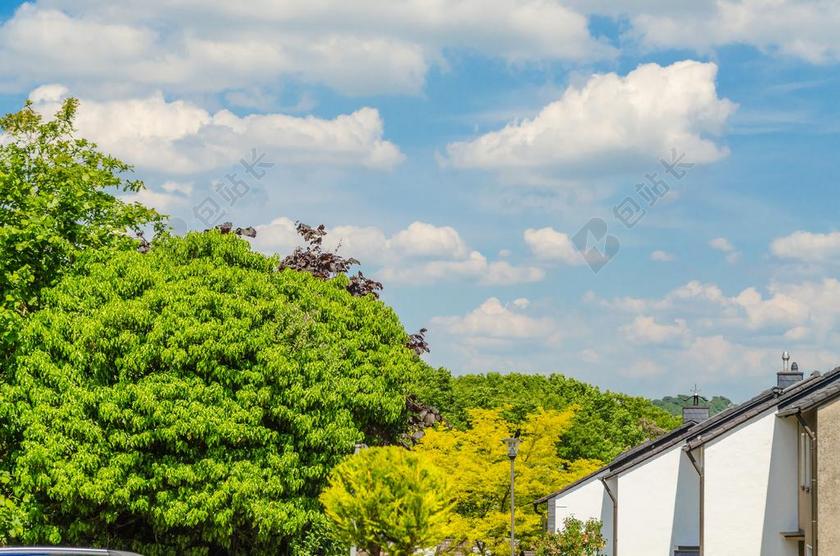 露台的房子 居住 农村 院 房地产 两个家庭的家园 架构 建设