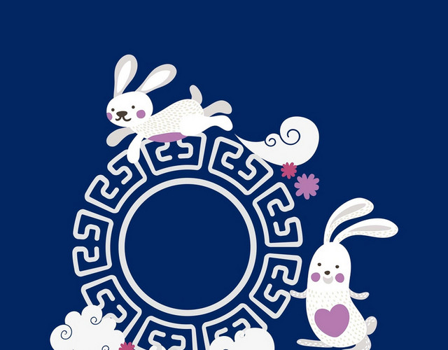 兔子中秋传统文化素材
