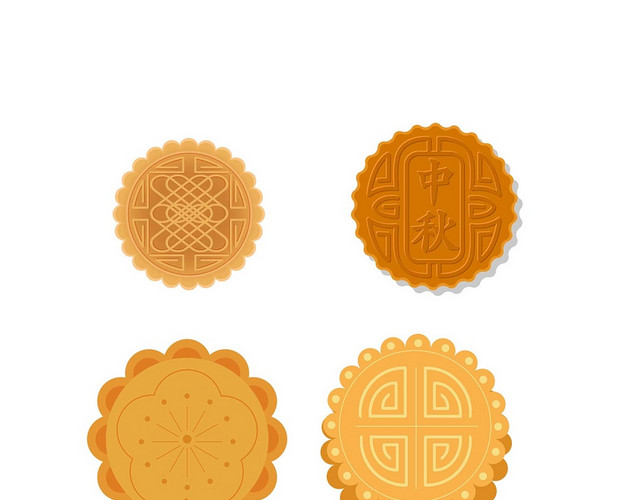 月饼中秋传统文化素材