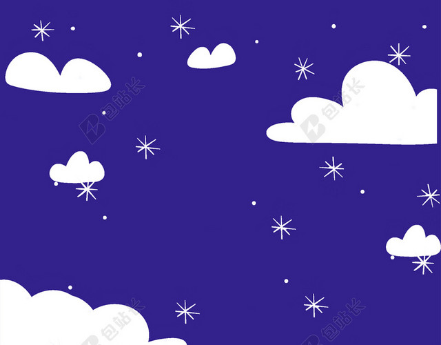 中秋节传统节日中秋传统节日紫色背景云彩星空高饱和度背景设计素材