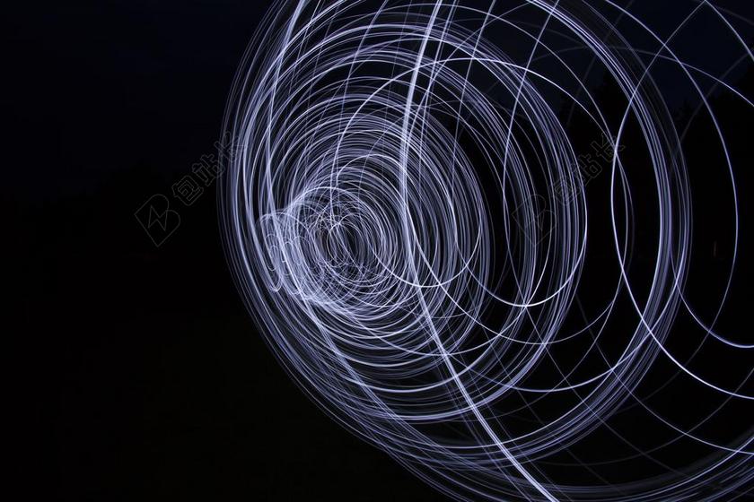 光隧道 隧道 光画 夜 黑暗中 白光 方式 光 发光