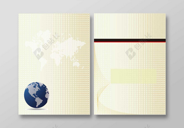 简约商务科技风格手册封面画册封面海报背景设计