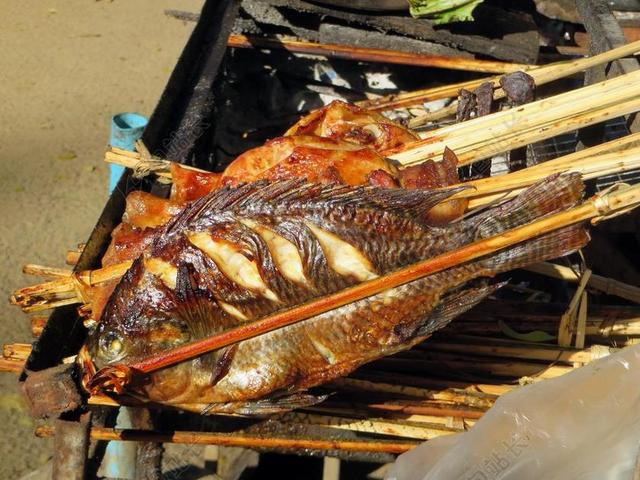 鱼 烤 食品 烧烤 电源 烤串