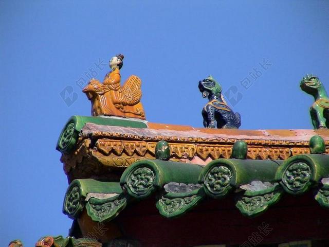 沈阳 辽宁 中国 宫殿 著名 屋顶装饰 架构 图