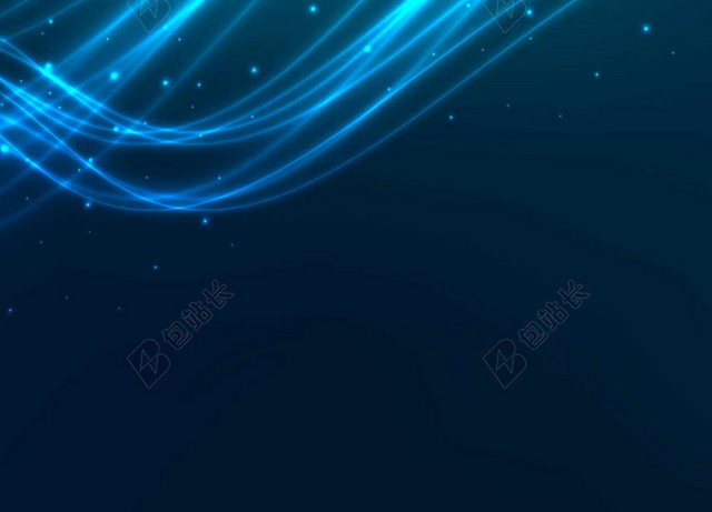 简约蓝色几何线条背景