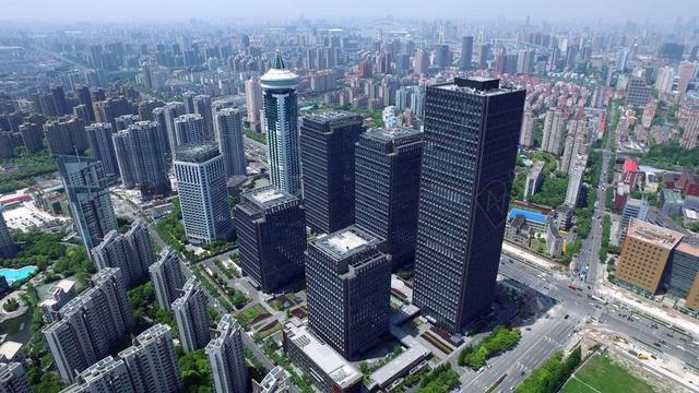 建筑清新中国上海陆家嘴建筑城市背景图片