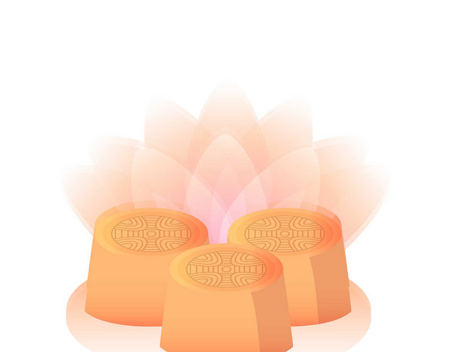 中秋节盘装月饼中秋传统文化素材