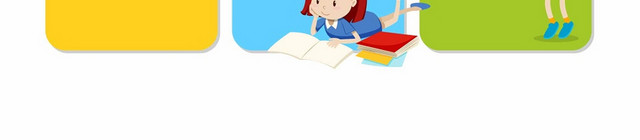漫画风彩色卡通人物素材