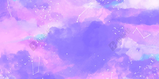 炫丽星空背景水彩背景星空背景
