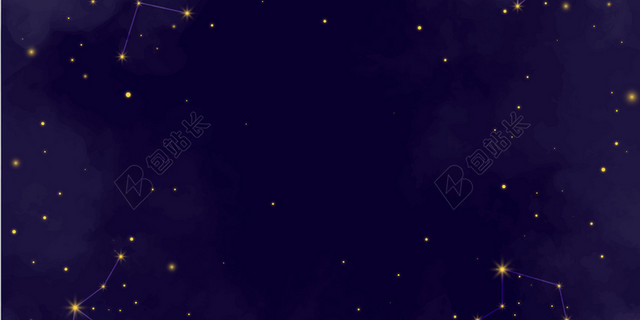 炫丽星空背景黄色星星
