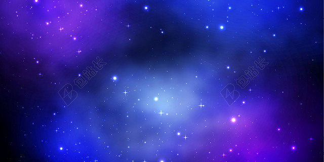 炫丽星空背景蓝色绚丽星空