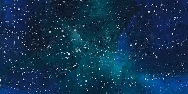 炫丽星空背景蓝色星空繁星背景