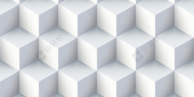 简约白色立体几何风格背景