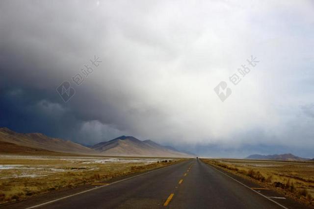 旅游自然道路景色背景图片