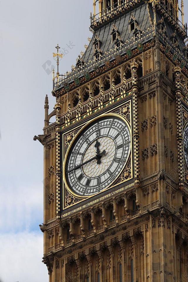 广告清新英国伦敦塔时钟宣传背景图片
