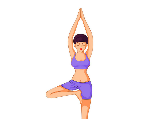 运动健身瑜伽YOGA舞蹈美女PNG素材