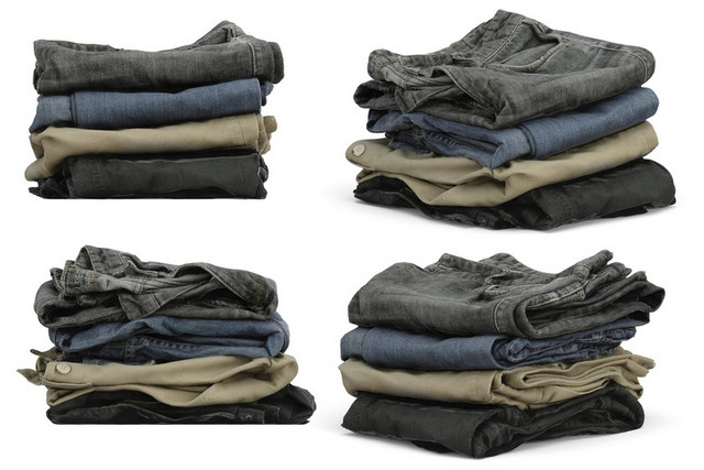 简约商务其他风格衣服素材折叠衣物衣裤毛衣