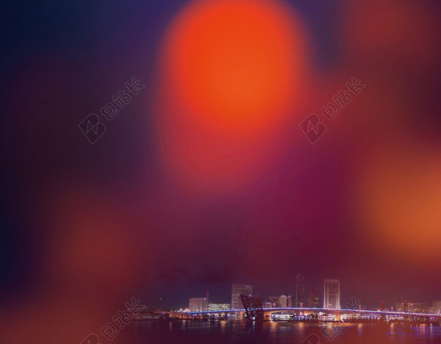 简约红色光晕光斑背景素材
