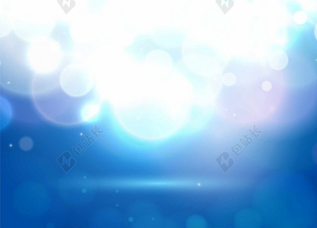 简约蓝色光晕光斑背景素材