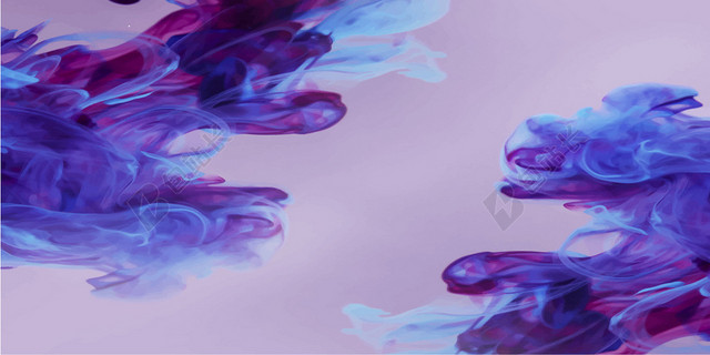 蓝紫色水墨水粉底色泼墨墨迹淡雅水彩底背景