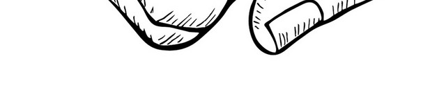 简约素描招聘招募手绘拳头手势素材