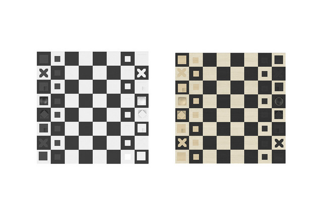 游戏素材黑白棋盘棋格玩具