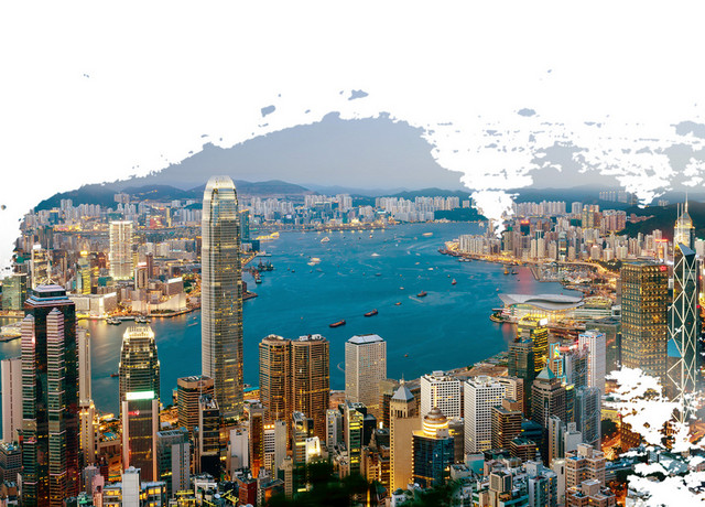香港回归旅游背景素材